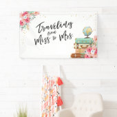 Voyager de Miss à Mme Bannière de douche nuptiale (En situation)