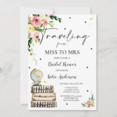 Voyager de Mlle à Mme Fête des mariées Carte Marié (Devant)