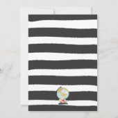 Voyager de Mlle à Mme Fête des mariées Carte Marié (Dos)