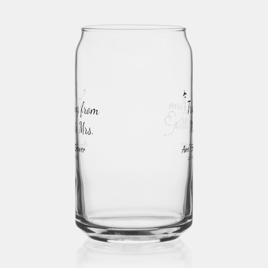 Voyager douche nuptiale ajouter nom date de manque (Droite)