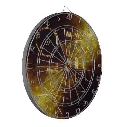 Voyager Golden Record Dartbord (Voorkant Links)
