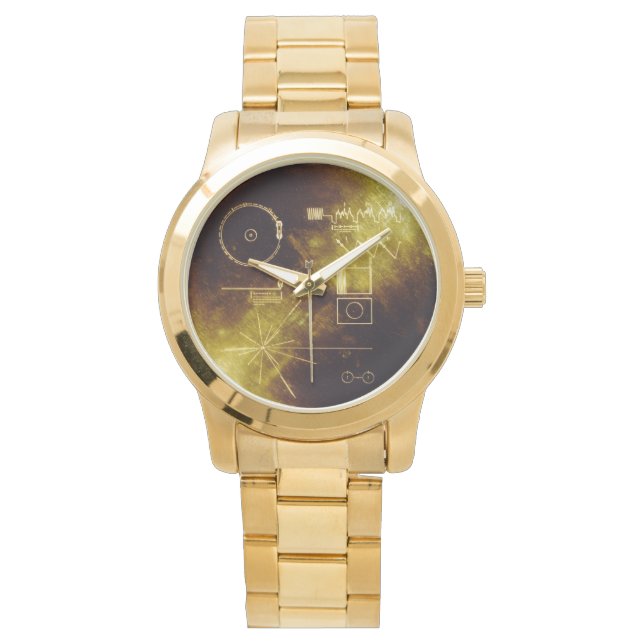 Voyager Golden Record Horloge (Voorkant)