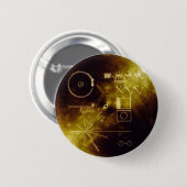 Voyager Golden Record Ronde Button 5,7 Cm (Voorkant /achterkant)