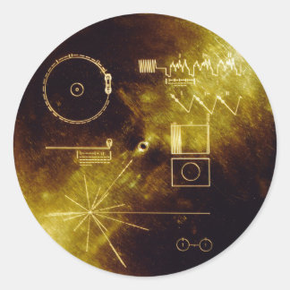 Voyager Golden Record Ronde Sticker