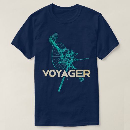 Voyager Interstellaire Ruimtesonde 5 T-shirt (Design voorkant)