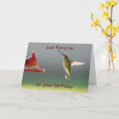 VOYAGER POUR DIRE HEUREUX **21ème** Carte d'annive (Fleur jaune)