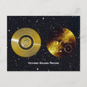 Voyager Spacecraft Golden Record en Hoesje Briefkaart