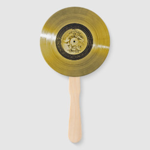 Voyager Spacecraft Golden Record en Hoesje Handwaaier
