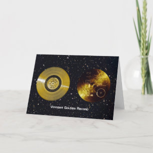 Voyager Spacecraft Golden Record en Hoesje Kaart
