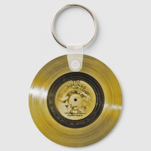 Voyager Spacecraft Golden Record Sleutelhanger
