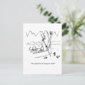 Voyages d'affaires Carte postale Humour "Percentre (Debout devant)