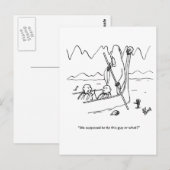 Voyages d'affaires Carte postale Humour "Percentre (Devant / Derrière)