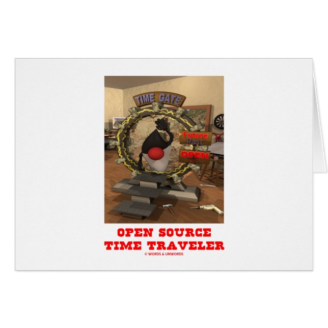 Voyageur de temps d'Open Source (le duc de Java) (Devant horizontal)