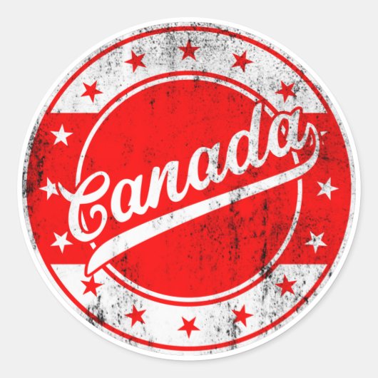 Voyageur mondial - Autocollant Canada (Devant)