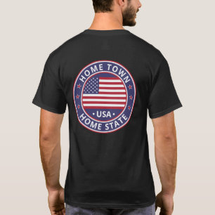 Voyageur mondial - Home Town USA (Edit) T-shirt