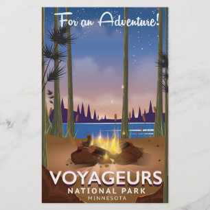Voyageurs Nationaal Park Minnesota Briefpapier
