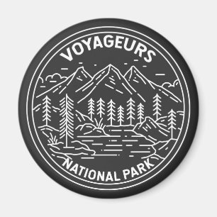 Voyageurs Nationaal Park Minnesota  Monoline Magneet