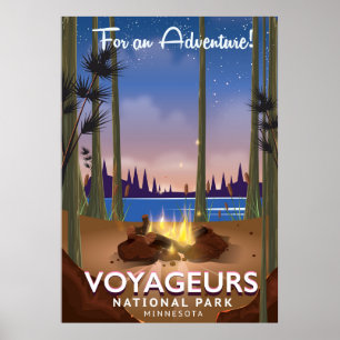 Voyageurs National Park Minnesota-reisposter Poster