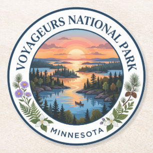 Voyageurs National Park Minnesota Ronde Kartonnen Onderzetter