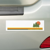 Voyageurs National Park Pine Trees Sun Bumpersticker (Op auto)