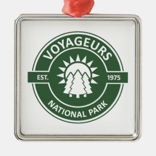 Voyageurs National Park Sun Trees Metalen Ornament