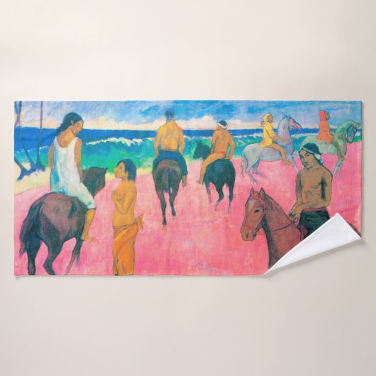 Voyageurs sur la plage, Gauguin (Serviette de bain)