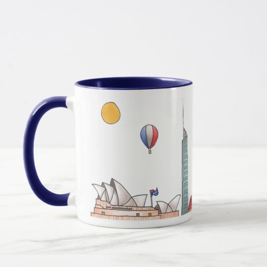 Voyagez dans le monde - Australie Mug (Gauche)