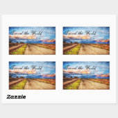 Voyagez dans le monde Stickers (Feuille)