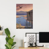 Voyagez en Observation des Oiseaux Affiche de Voya (Bureau à domicile)