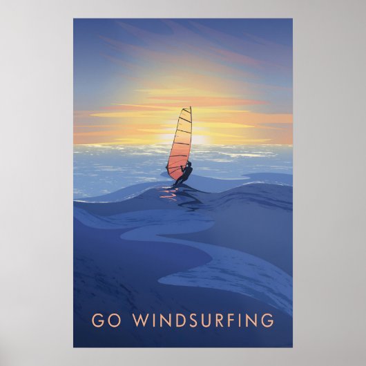 Voyagez en Planche à Voile Affiche de Voyage (Devant)