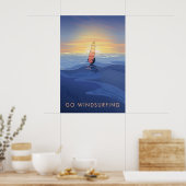 Voyagez en Planche à Voile Affiche de Voyage (Cuisine)