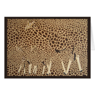 Voyant des taches (maman et bébés de girafe)