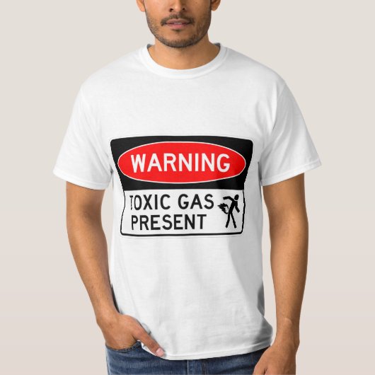 Voyant très amusant Gaz Toxique Présent T-shirt (Devant)