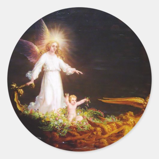 Voyate of Life Kindertijd Ronde Sticker (Voorkant)