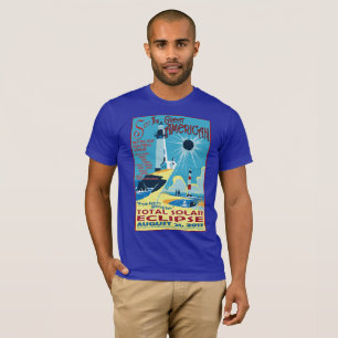 Voyez le grand T-shirt américain d'éclipse
