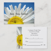 Voyez-vous bientôt ! Le rappel carde des cartes (Devant / Derrière)