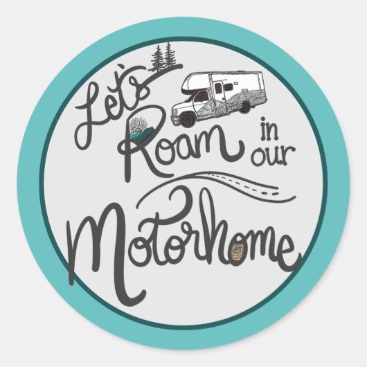 Voyons dans notre autocollant Motorhome (Devant)