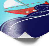 Voyons le monde attend la photo de bateau à voile (Coin)