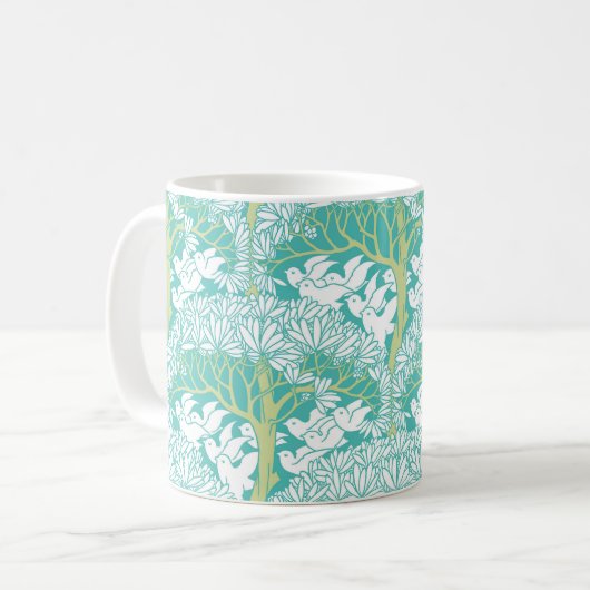Voysey's "Savaric" Coffee Mok (Voorkant links)