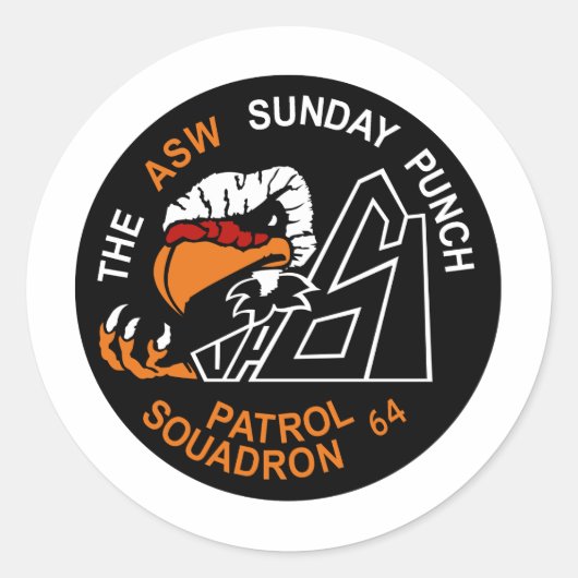 VP-64-condors Ronde Sticker (Voorkant)