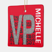 VP Extraordinaire CUSTOM Keramisch Ornament (Links)