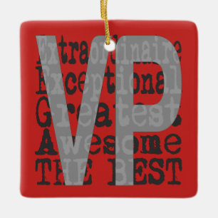 VP Extraordinaire Keramisch Ornament