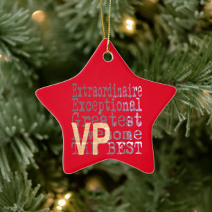 VP Extraordinaire Keramisch Ornament