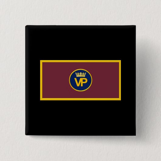 VP Regimental Flag Vierkante Button 5,1 Cm (Voorkant)