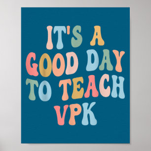Vpk-leraar terug naar school eerste dag van Vpk-le Poster