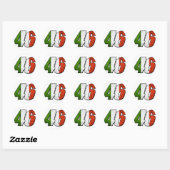VR46flag Ronde Sticker (Vel)