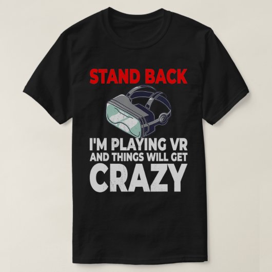 VR Gamer Virtual Reality Developer T-shirt (Design voorkant)