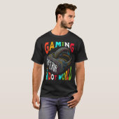 VR Gaming dot wereld Hyper Virtual Reality T-shirt (Voorkant volledig)
