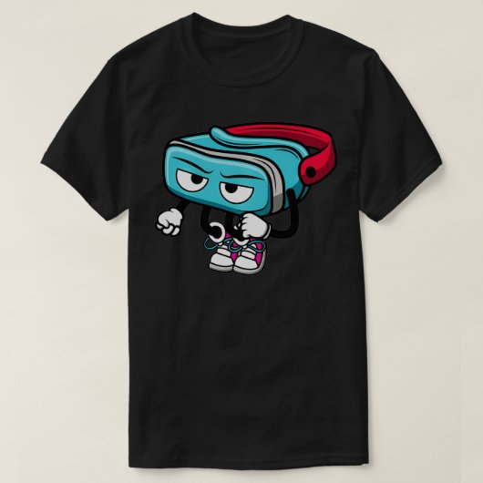 VR Goggle Schattigee Headset Virtual Reality Futur T-shirt (Design voorkant)