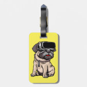 VR Pug Bagagelabel (Achterkant verticaal)